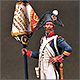 Старший сержант - орлоносец 4-го линейного полка. Франция, 1805 г.