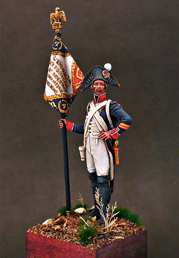 Фигурки: Старший сержант - орлоносец 4-го линейного полка. Франция, 1805 г.