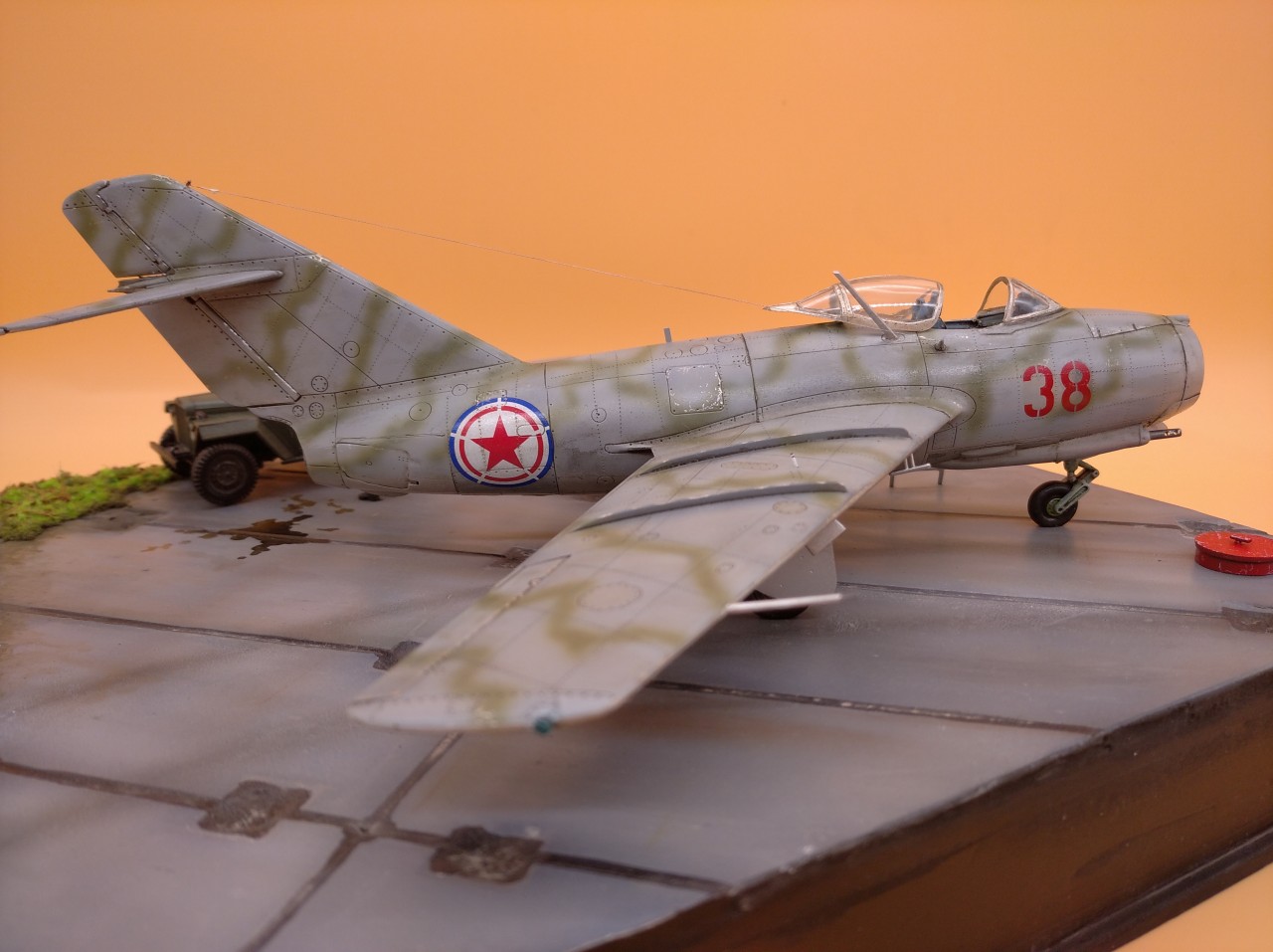 Диорамы и виньетки: МиГ-15-бис майора М.Ф. Юдина, фото #4