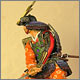 Samurai with sword