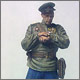 Soviet border guards officer, 1945