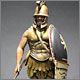 Greek hoplite, IV cent. B.C.