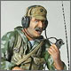 Советский офицер с радиостанцией Р-159. Афганистан