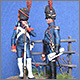 Staff officer and private, Guard foot artillery, 1812