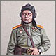 Guards major, tank batallion commander, 1945