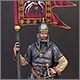 Russian warrior with St.George's standard, 11-13th AD