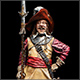 Infantry officer, 17th cent.