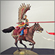 Polish winged hussar, 17th cent.