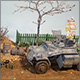 Техобслуживание Sd.Kfz 222. СССР, осень 1941
