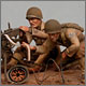 U.S. Mashine gun team, Europe, 1944.