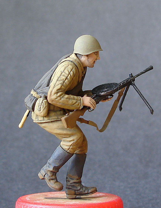 Figures: Red Army leutnant and machine gunner, photo #10