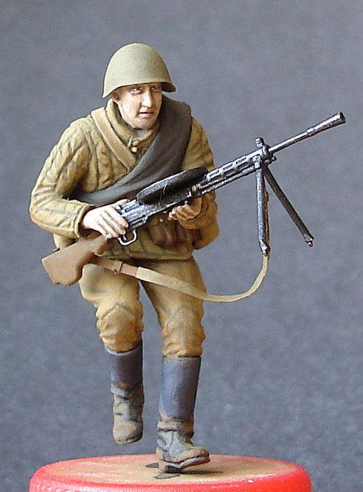 Figures: Red Army leutnant and machine gunner, photo #6
