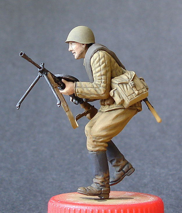 Figures: Red Army leutnant and machine gunner, photo #8
