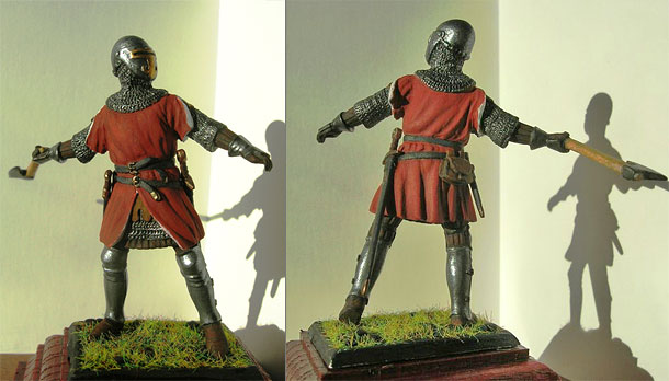 Figures: Austrian knight, XIV century