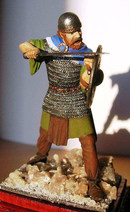 Figures: Irish warrior, X century, photo #1