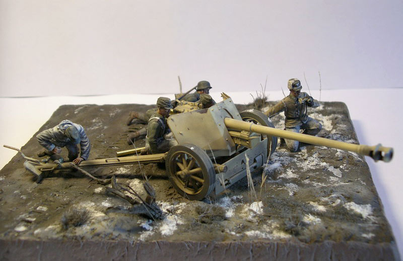 Dioramas and Vignettes: PaK-40 and crew, photo #1