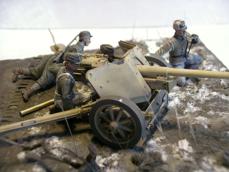 Dioramas and Vignettes: PaK-40 and crew, photo #3