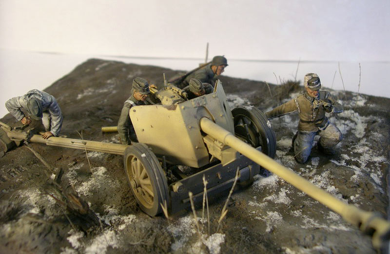 Dioramas and Vignettes: PaK-40 and crew, photo #4