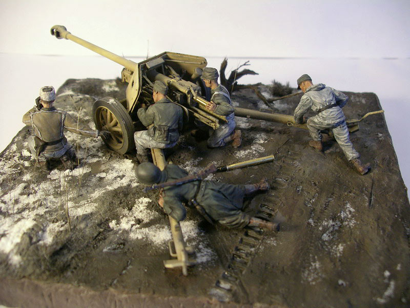 Dioramas and Vignettes: PaK-40 and crew, photo #7