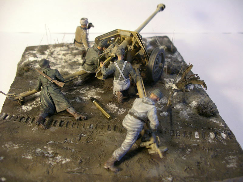 Dioramas and Vignettes: PaK-40 and crew, photo #9