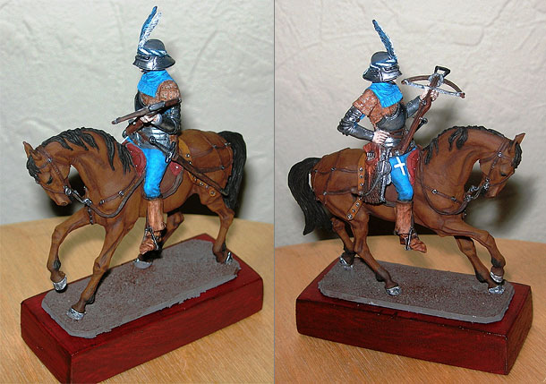 Figures: Mounted Swiss arbalester