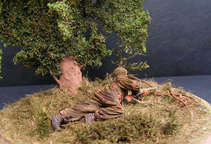 Dioramas and Vignettes: Soviet sniper woman at fire position, photo #4
