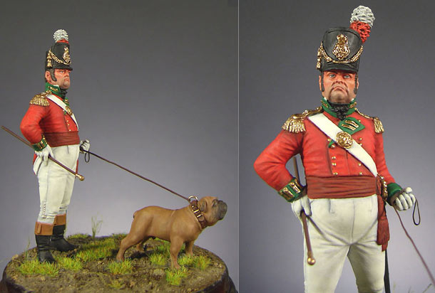 Figures: Officer, heavy infantry regt., England 1809