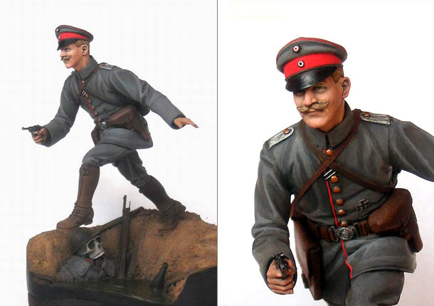 Figures: Prussian officer, WWI