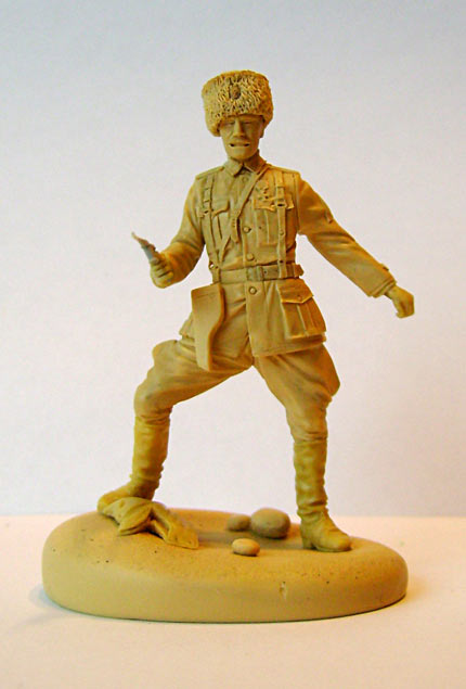 Sculpture: Kappel's Army officer, Civil war in Russia, 1921, photo #1