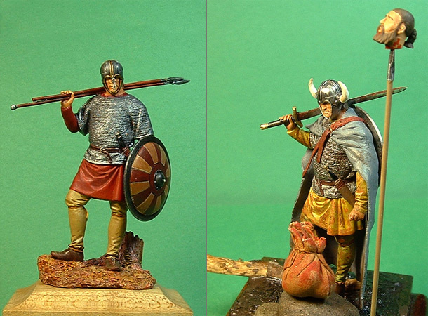 Figures: Saxon Warriors, 8-9 AD