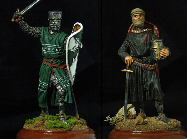 Figures: European knights, 12AD
