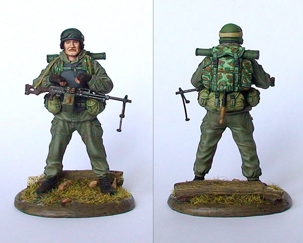 Figures: Russian special forces soldier