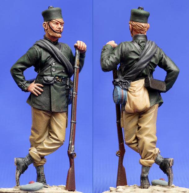 Figures: English rifleman, Sevastopol, 1855