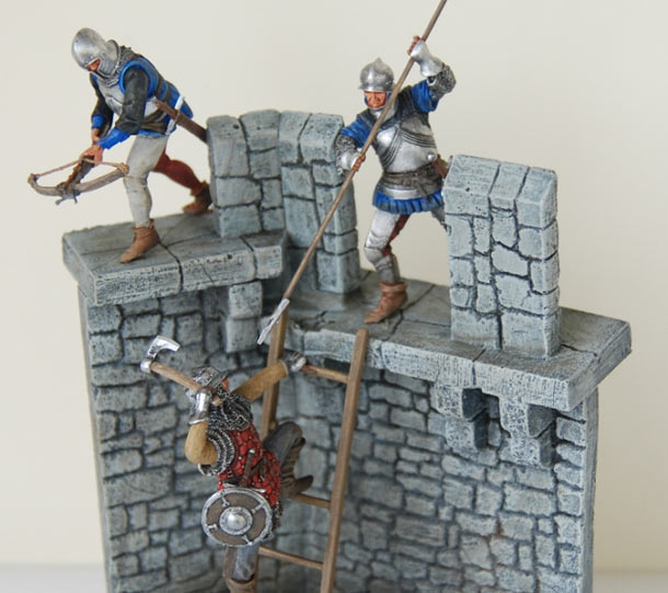 Dioramas and Vignettes: On the castle walls