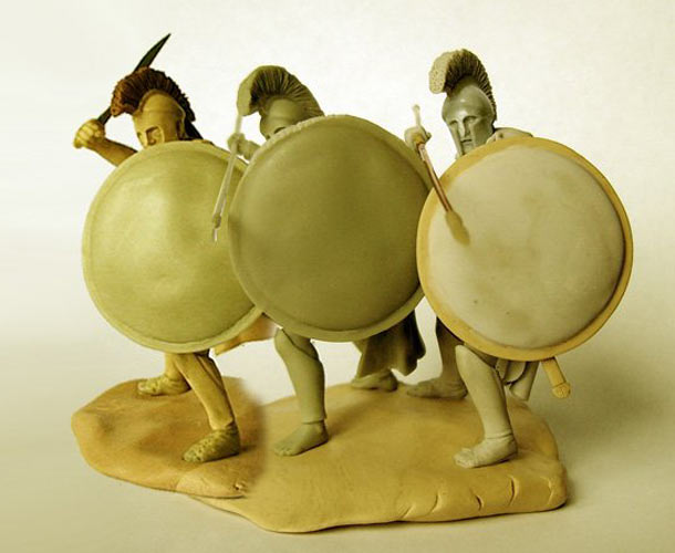 Скульптура: Спартанские гоплиты