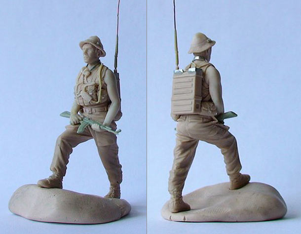 Sculpture: Soviet radio operator, Afghanistan