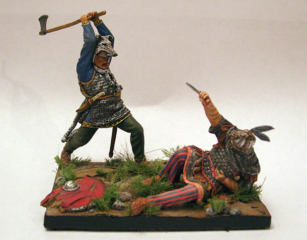 Dioramas and Vignettes: Viking and Russian warrior