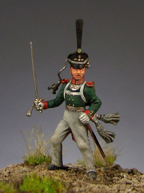 Фигурки: Обер-офицер Лейб-Гренадёрского полка, Россия, 1812г., фото #1