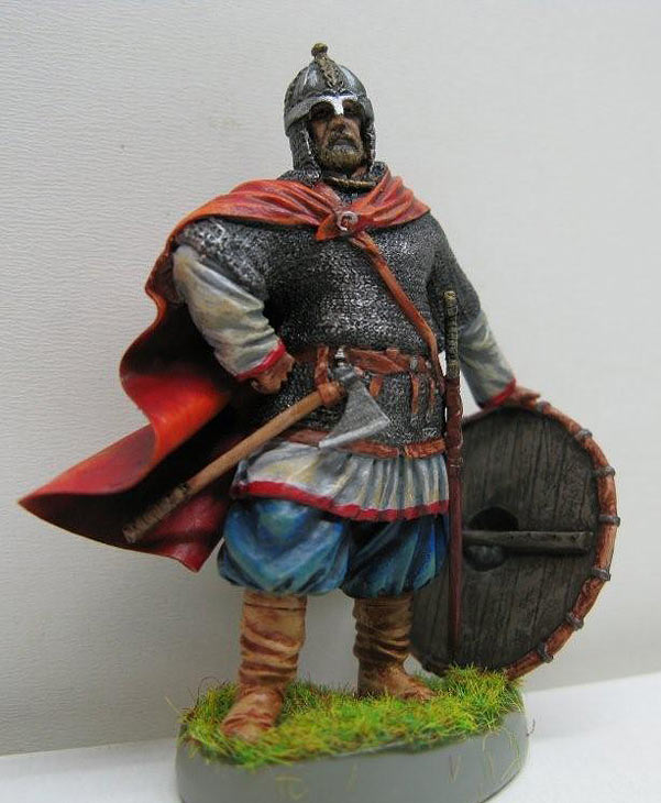Figures: Russian warrior, X century, photo #1