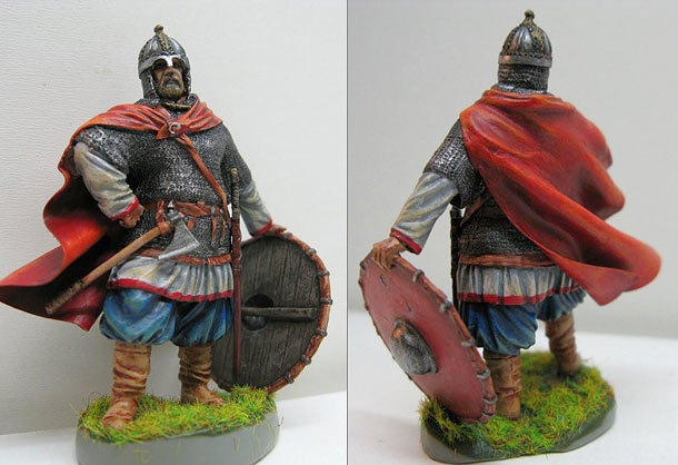 Figures: Russian warrior, X century