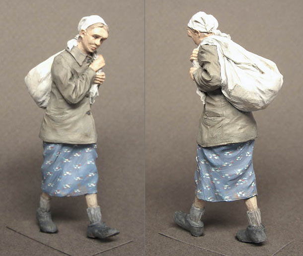 Figures: Russian refugee, WWII