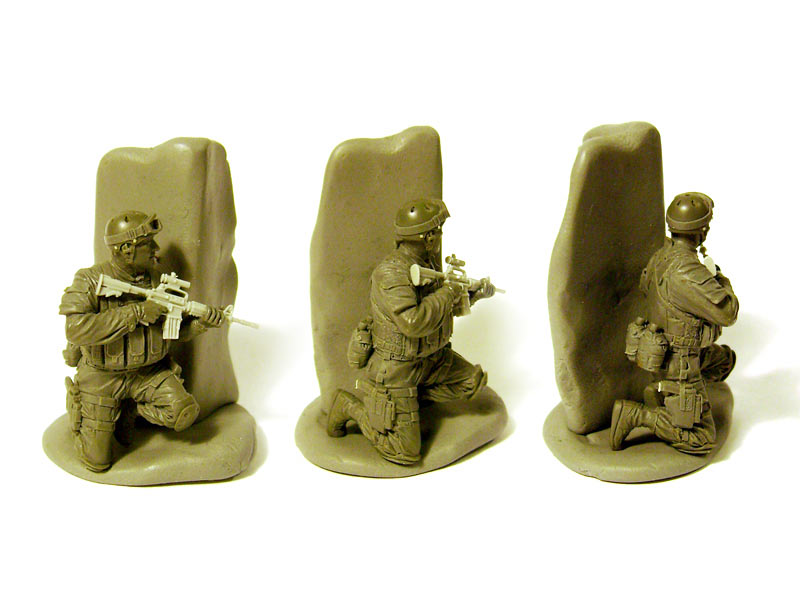 Sculpture: Delta Force trooper, Somalia, 1993, photo #1