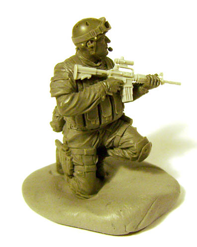 Sculpture: Delta Force trooper, Somalia, 1993, photo #3