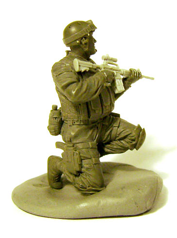 Sculpture: Delta Force trooper, Somalia, 1993, photo #4