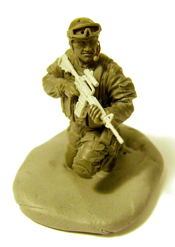 Sculpture: Delta Force trooper, Somalia, 1993, photo #6