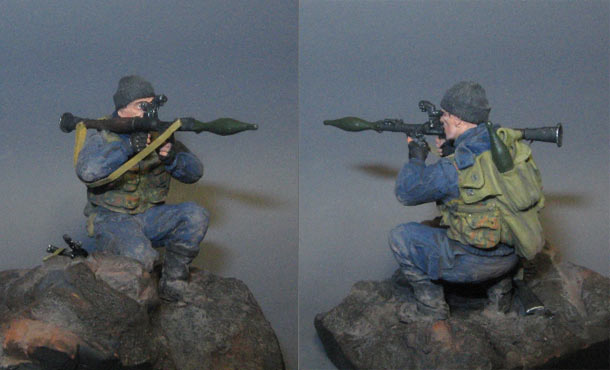 Figures: Russian OMON trooper, Grozny, 1995