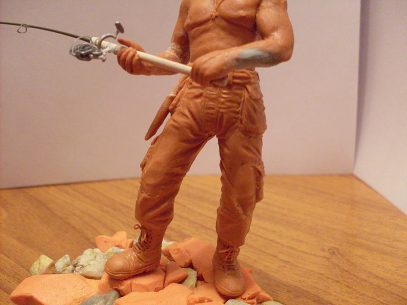 Sculpture: Vladimir Putin at fishing, photo #4