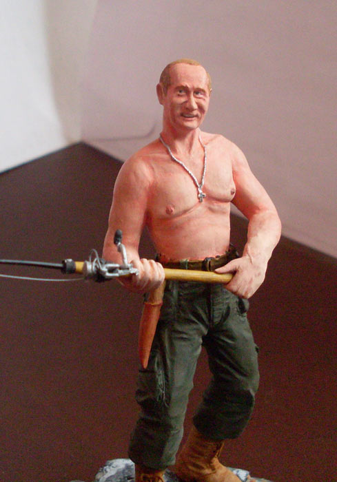 Sculpture: Vladimir Putin at fishing, photo #7