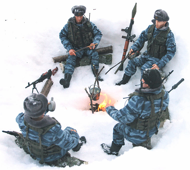 Miscellaneous: OMON troops, Chechnya, 2002, photo #10