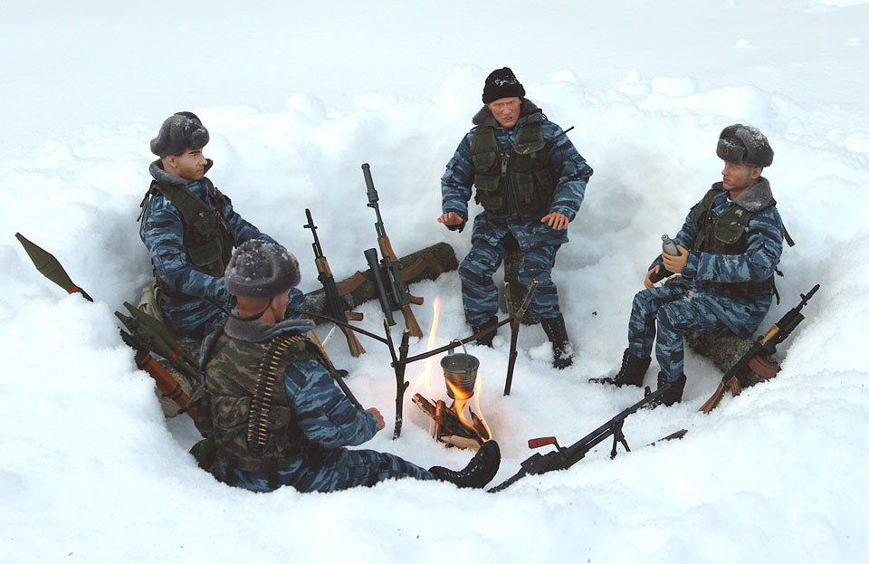 Miscellaneous: OMON troops, Chechnya, 2002, photo #2